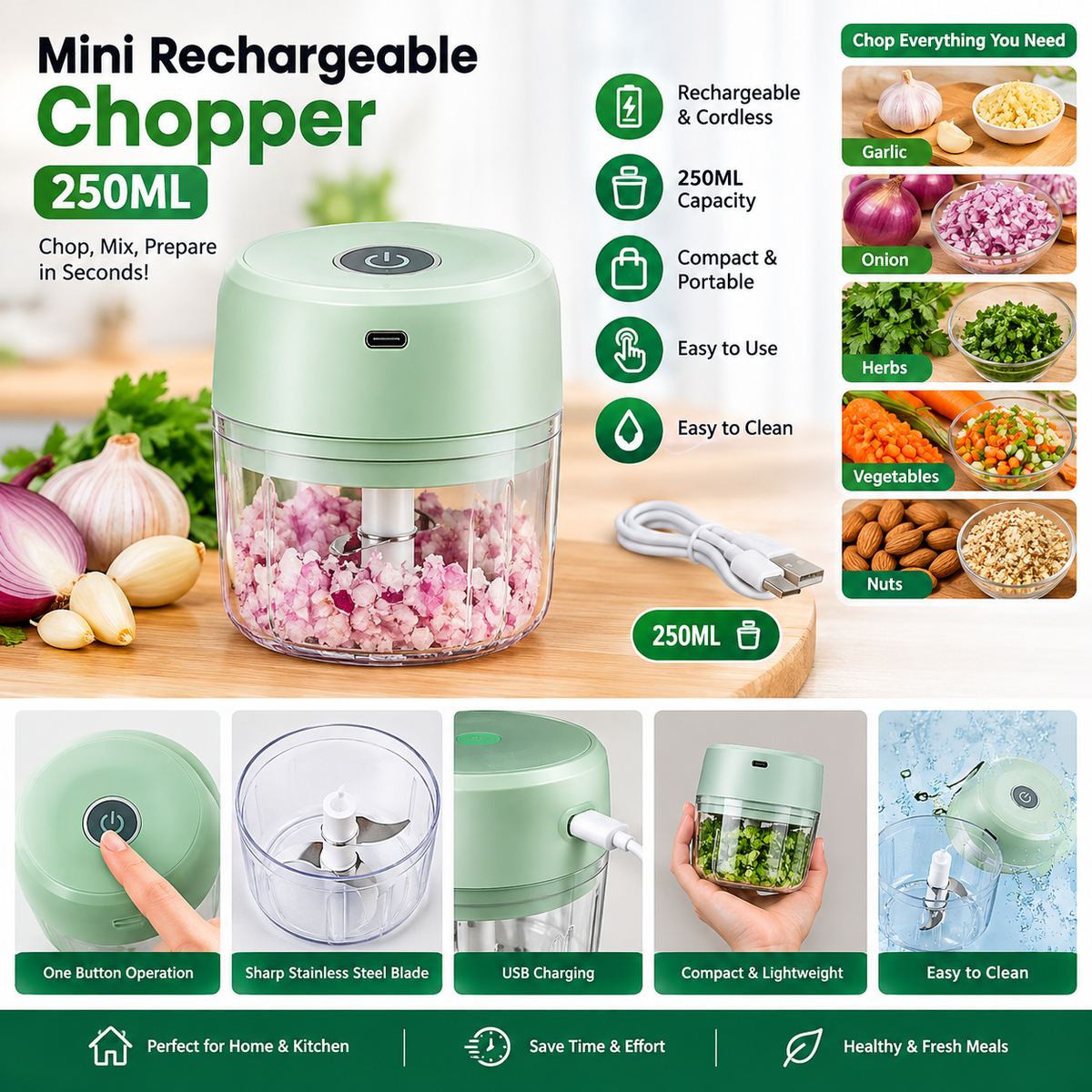 Mini Chargeable Chooper 250ML