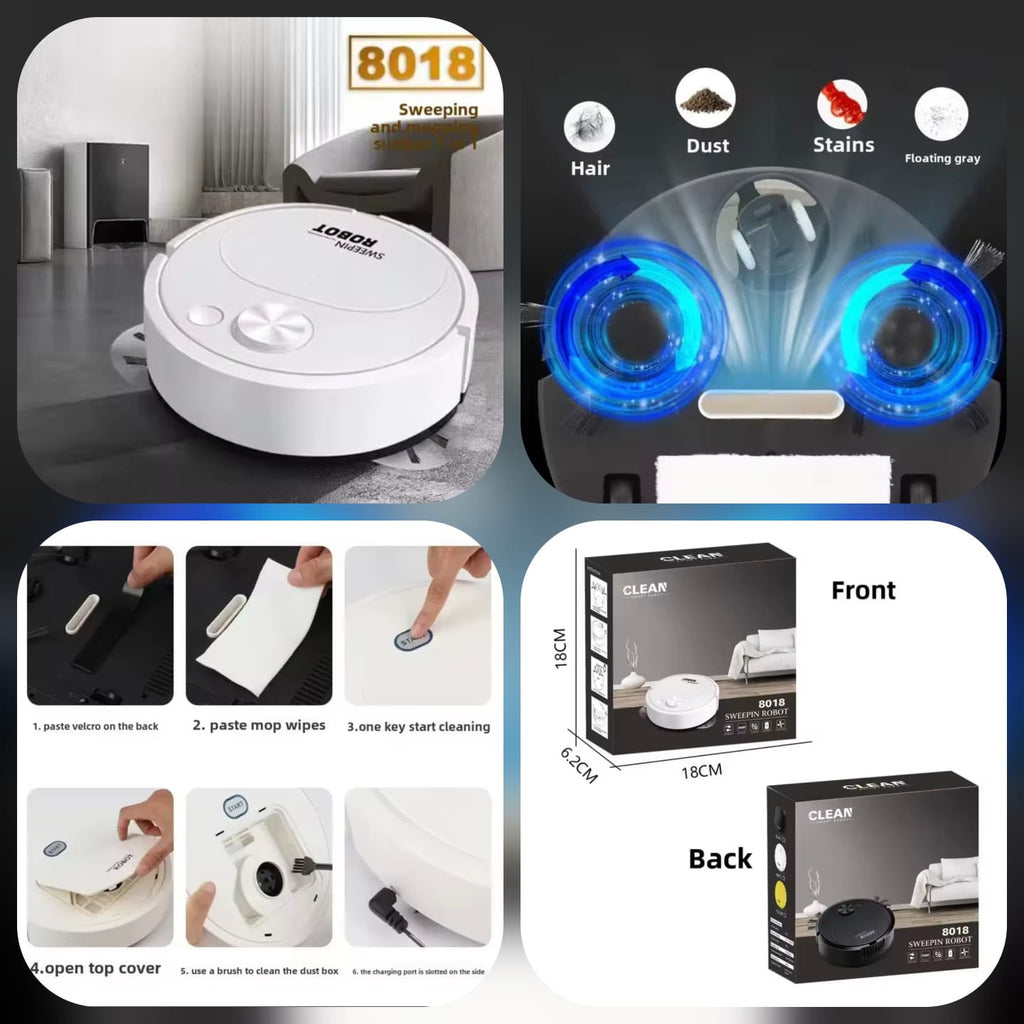Rechargeable Sweeping Robot – Automatic Floor Cleaning Helperc