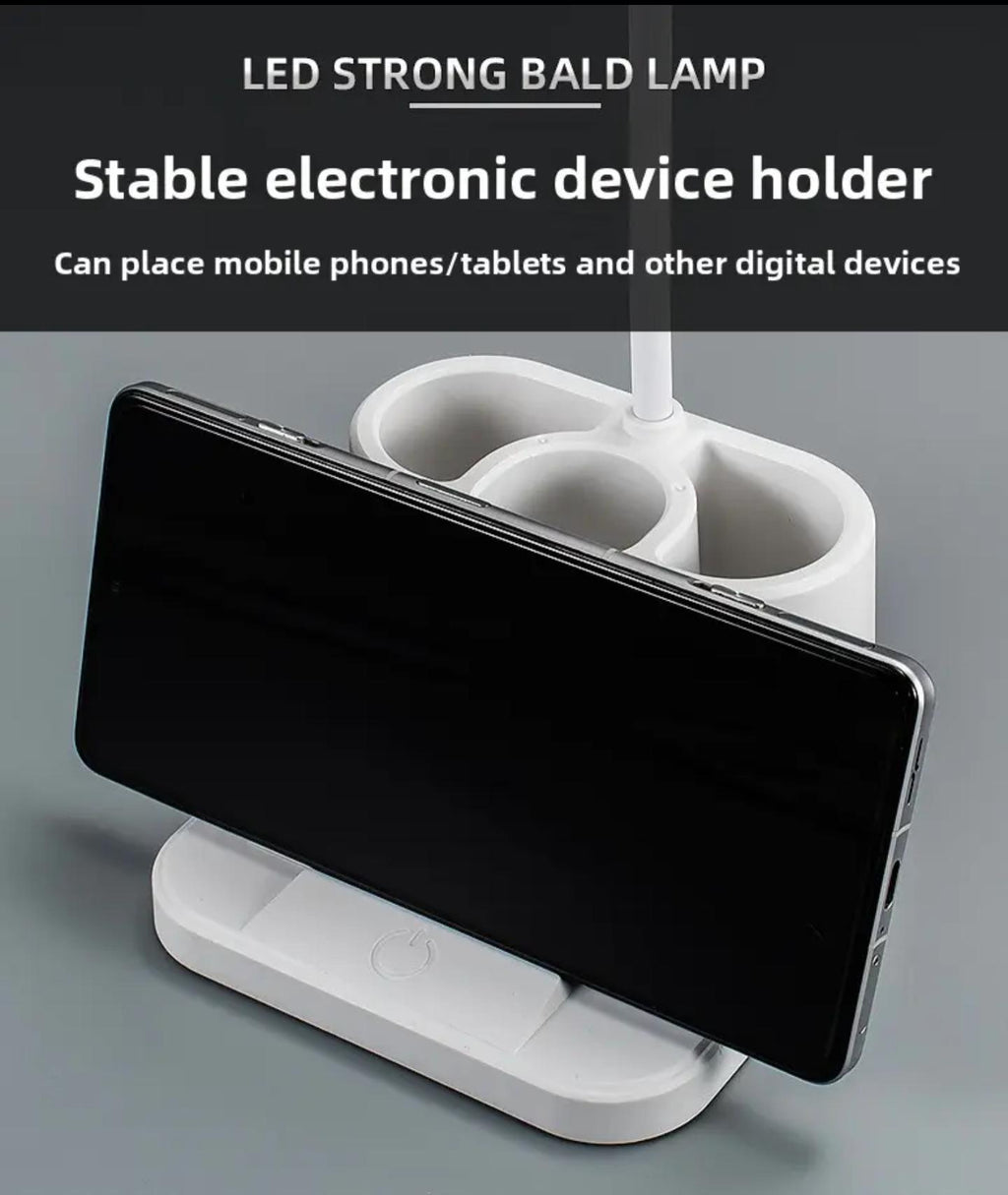 Rechargeable Portable Three Modes Study Lamp with Pen Holder