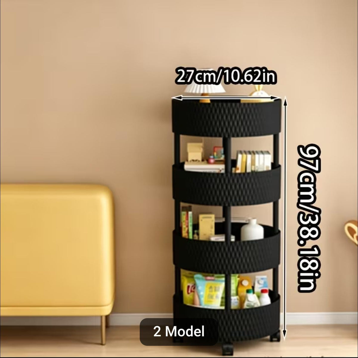 3 Layer Round Trolley – Multipurpose Storage Organizer