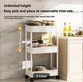 3-Tier Adjustable Mobile Storage Shelf – Kitchen Organizer